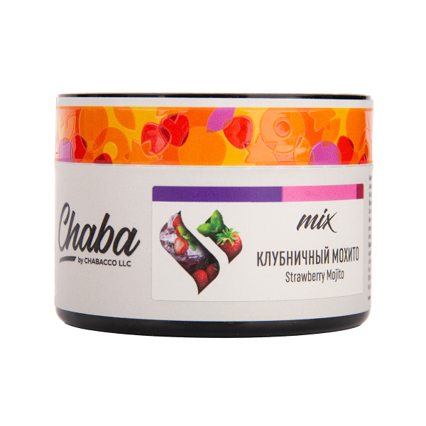 Бестабачная смесь Chaba Mix Strawberry Mojito Nicotine Free 50 грамм в Иркутске