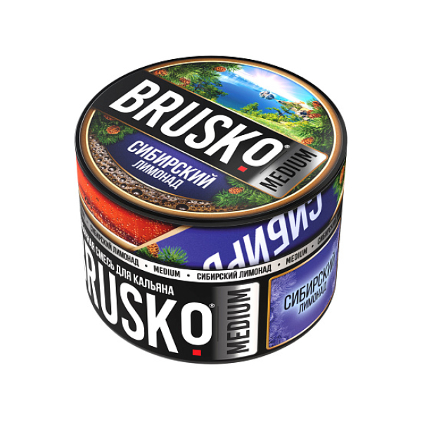 Бестабачная смесь Brusko Zero Сибирский Лимонад 50 грамм в Иркутске