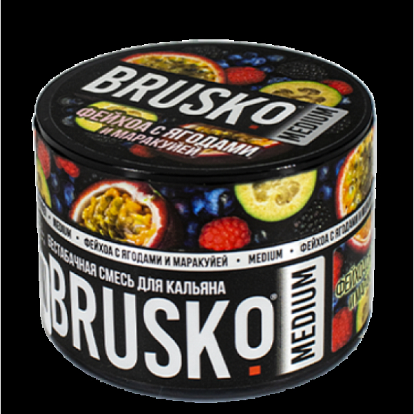 Бестабачная смесь Brusko Zero Фейхоа С Ягодами И Маракуйей 50 грамм в Иркутске