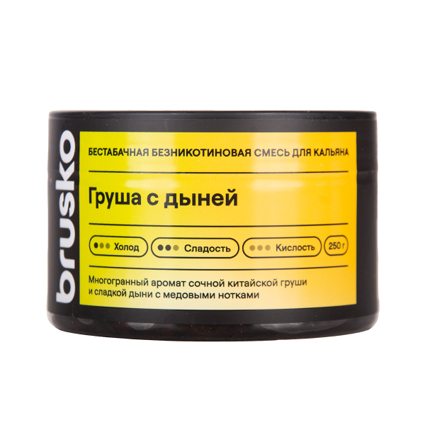 Бестабачная смесь Brusko Груша С   Дыней 250 грамм в Иркутске