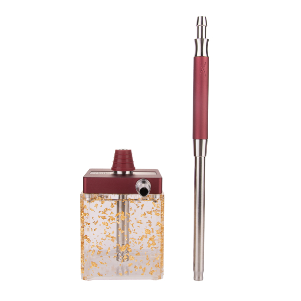 Кальян Hoob Subatom Wine Red X Ss | Cube Mini Gold в Иркутске