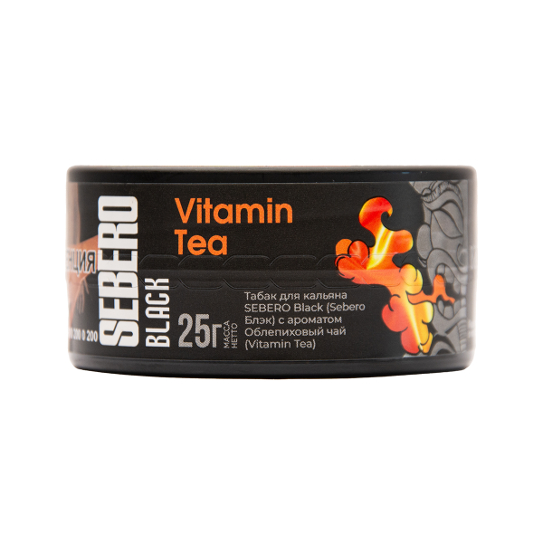 Табак Sebero Black Black Vitamin Tea 25 грамм в Иркутске