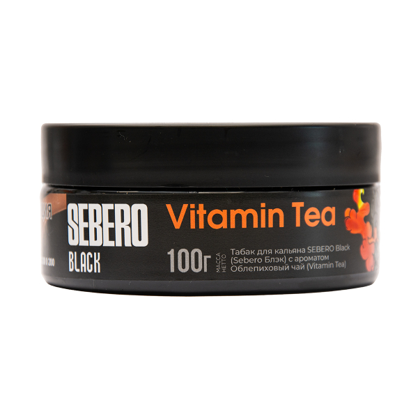 Табак Sebero Black Vitamin Tea Облепиховый Чай 100 грамм в Иркутске