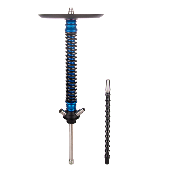 Кальян Mamay Customs Coilover Большой  Голубой Лак Чёрный в Иркутске