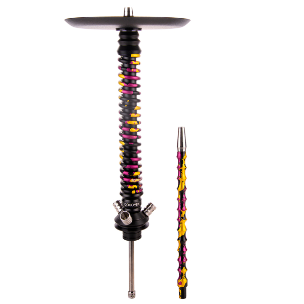 Кальян Mamay Customs Coilover Большой   Чёрный Пурпурный/золотой Камуфляж в Иркутске