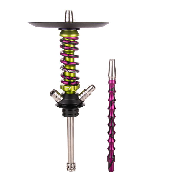 Кальян Mamay Customs Coilover Micro   Салатовый Сплеш Пурпурный в Иркутске