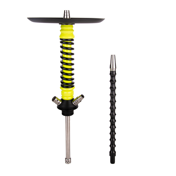 Кальян Mamay Customs Coilover Mini  Жёлтый Флюр Чёрный в Иркутске