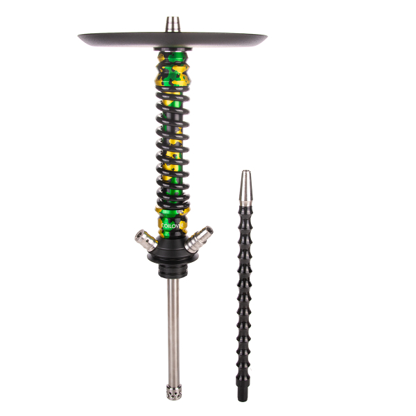 Кальян Mamay Customs Coilover Mini   Зелёный/золотой Камуфляж Черный в Иркутске