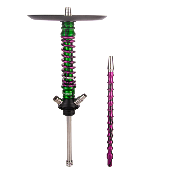 Кальян Mamay Customs Coilover Mini   Зелёный Сплеш Пурпурный Сплеш в Иркутске
