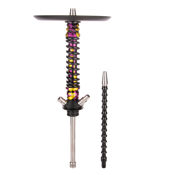 Кальян Mamay Customs Coilover Mini   Пурпурный/золотой Камуфляж Чёрный в Иркутске