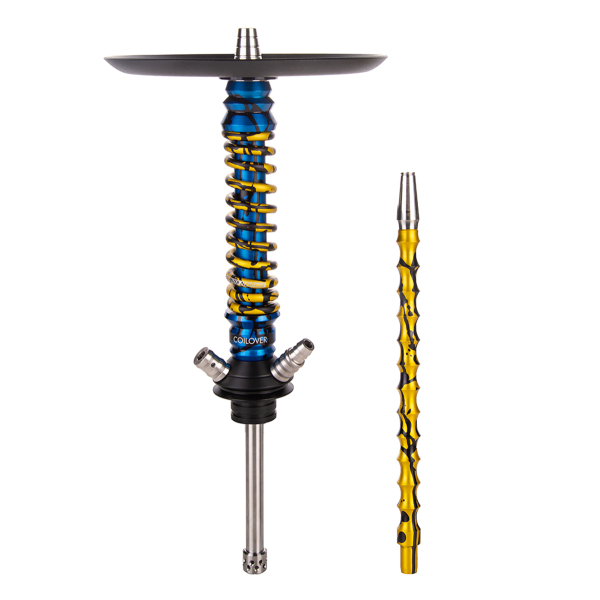 Кальян Mamay Customs Coilover Mini   Синий Сплеш Золотой Сплеш в Иркутске