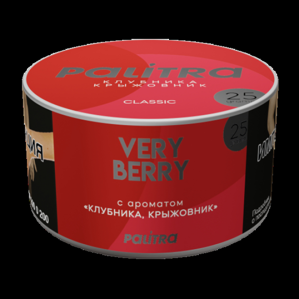 Табак Palitra Very Berry Клубника Крыжовник 25 грамм в Иркутске