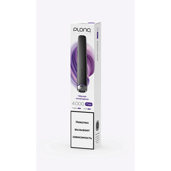 Электронка Plonq Plus Pro Black Чёрная Смородина 4000 затяжек в Иркутске