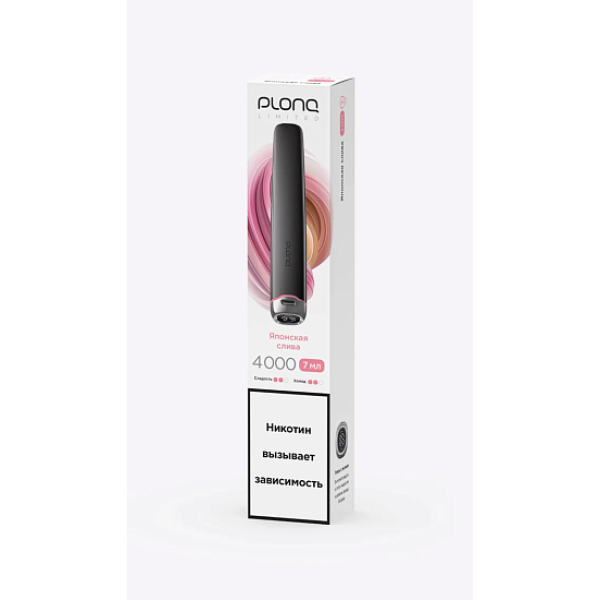 Электронка Plonq Plus Pro Black Японская Слива 4000 затяжек в Иркутске