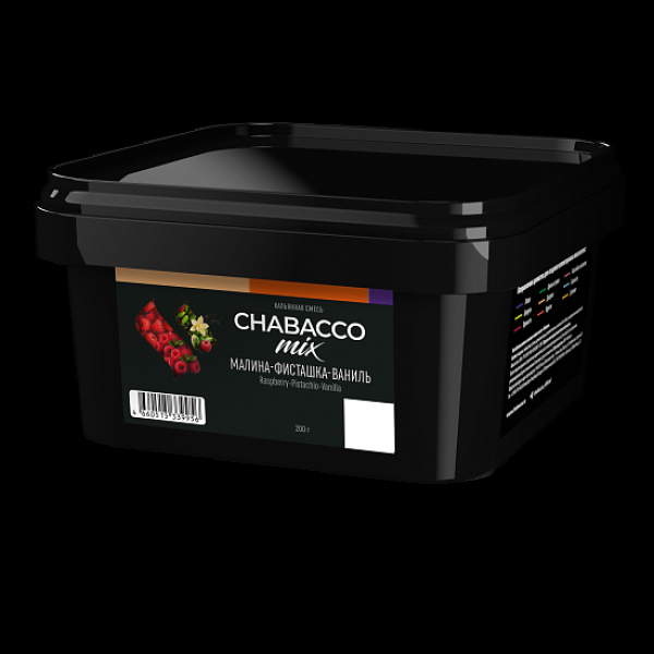 Бестабачная смесь Chabacco Mix Raspberry Pistachio Vanilla Малина Фисташка Ваниль Medium 200 грамм в Иркутске
